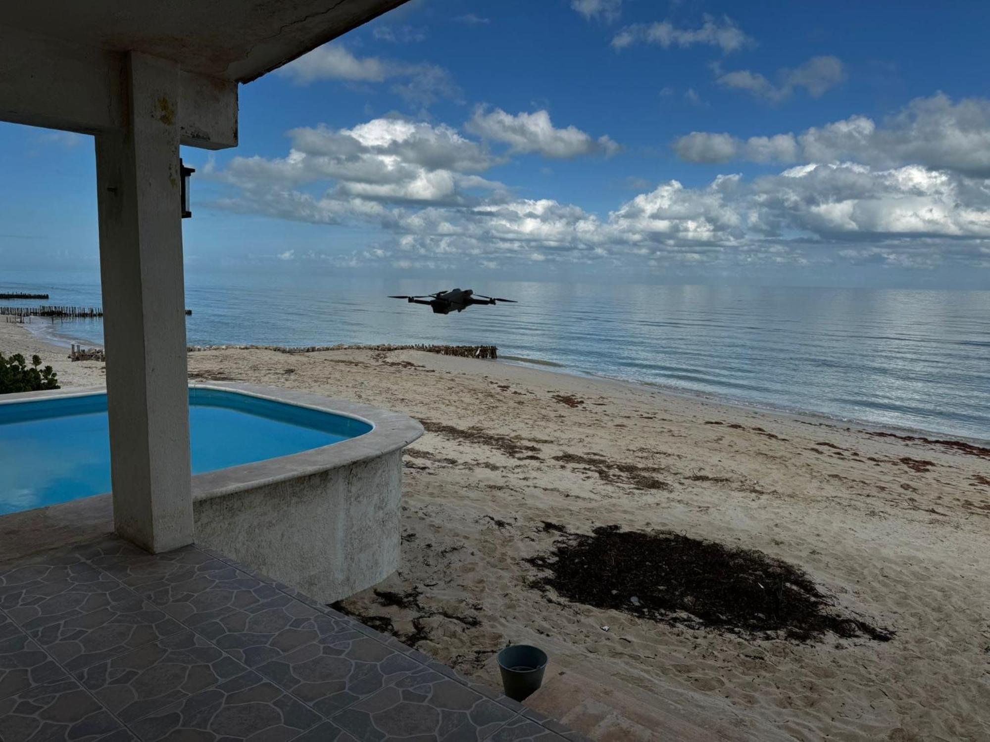 Villa La Casa Amarilla Frente Al Mar Chelem Exterior foto